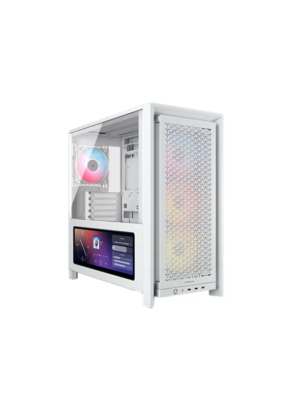 Corsair FRAME 4000D LCD RS ARGB - Kabinett - Miditower - Hvit