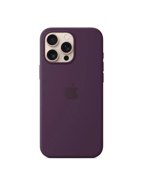 Apple iPhone 16 Pro Max Silicone Case with MagSafe - Plum