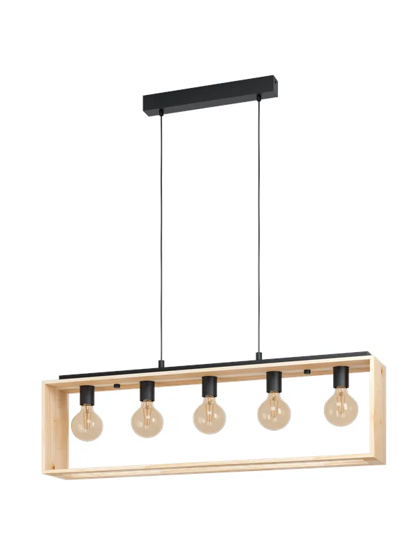 EGLO FAMBOROUGH long table pendant brown/black