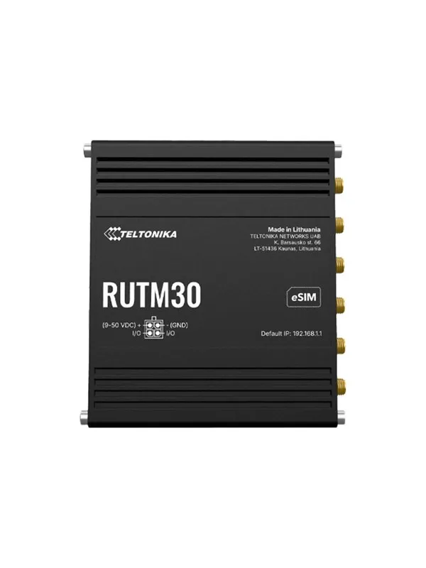 Teltonika RUTM30 - wireless router - WWAN - Wi-Fi 5 LTE - 5G 4G 3G - DIN rail mountable surface-mountable wall-mountable - Wireless router 802.11a/b/g/n/Wi-Fi 5 Wave 2