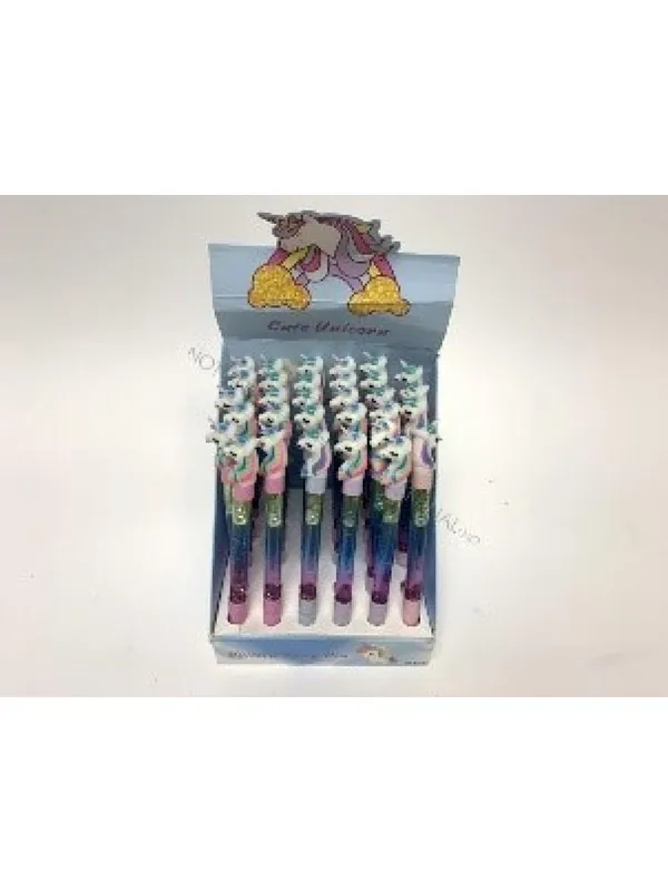 Pocket Money Unicorn Glitter Pen 15cm - assorted