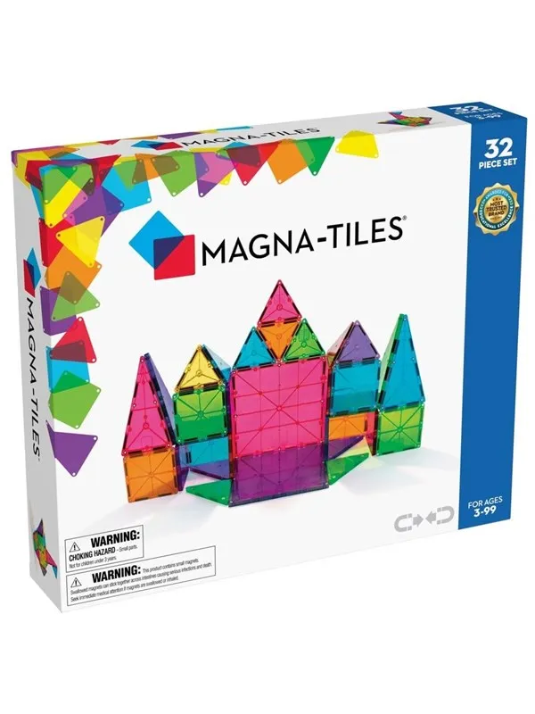 Magna-Tiles - Clear Colours 32 pcs
