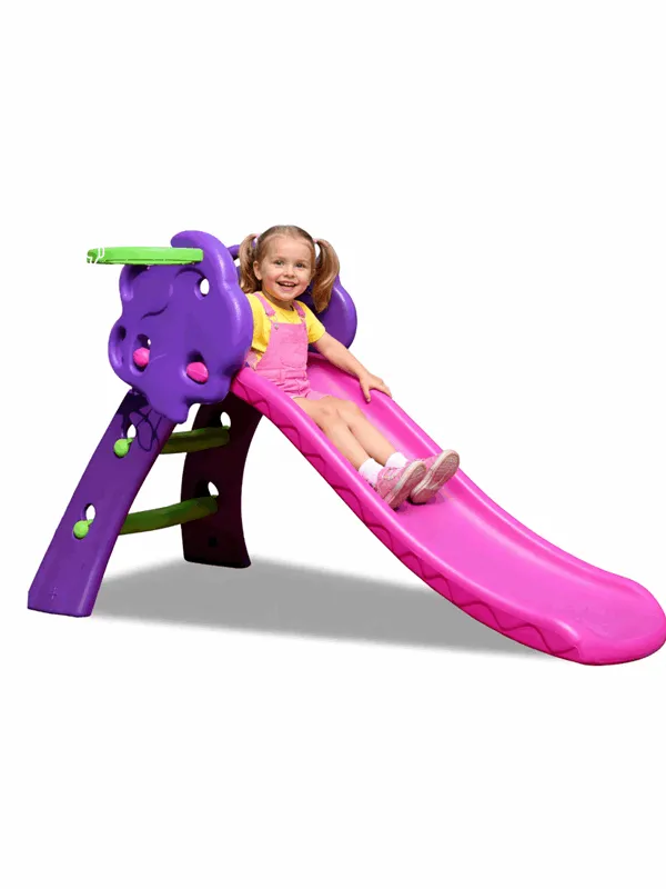 Elite Toys Kids Zone Rutsjebane purple med basketring 130cm