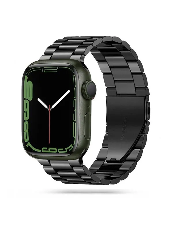 Tech-Protect Stainless Bracelet for Apple Watch 4 / 5 / 6 / 7 / 8 / 9 / SE / Ultra 1 / 2 (42 / 44 / 45 / 49 mm) - Black