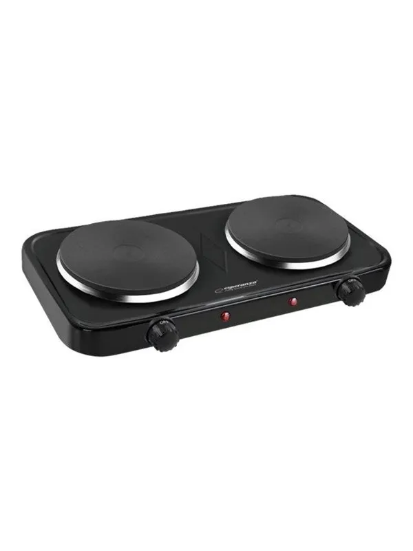 Esperanza Kjøkkenmaskin Electric Hot Plate Cotopaxi Black (2 x 1000W)