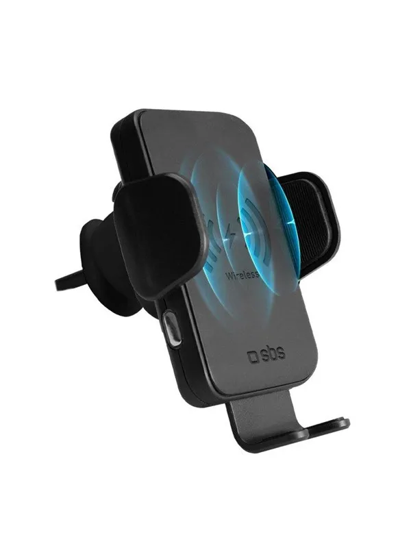 SBS TESUPWIR15WAUT smartphone holder with wireless charger for air vent - black