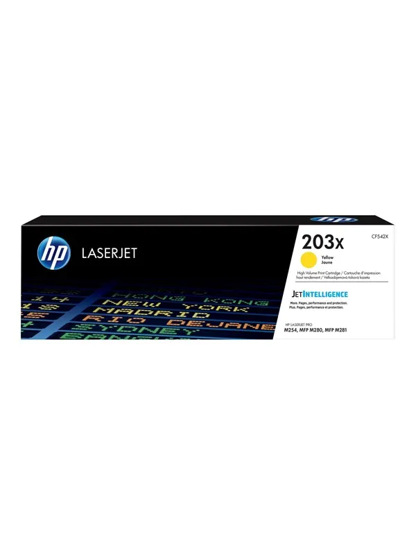 HP 203X / CF542X High Capacity Yellow Toner
