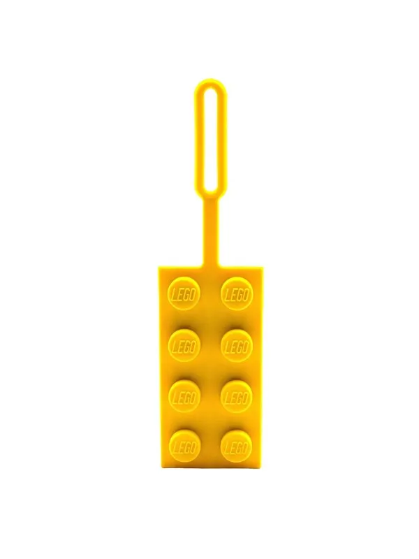 Euromic LEGO® Bag Tag/Luggage tag YELLOW packed on printed card
