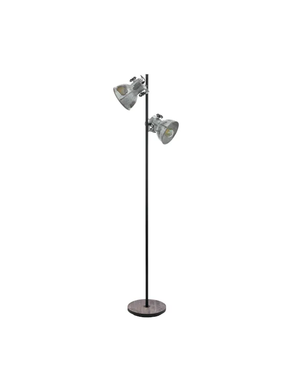 EGLO BARNSTAPLE floor lamp brown patina/black