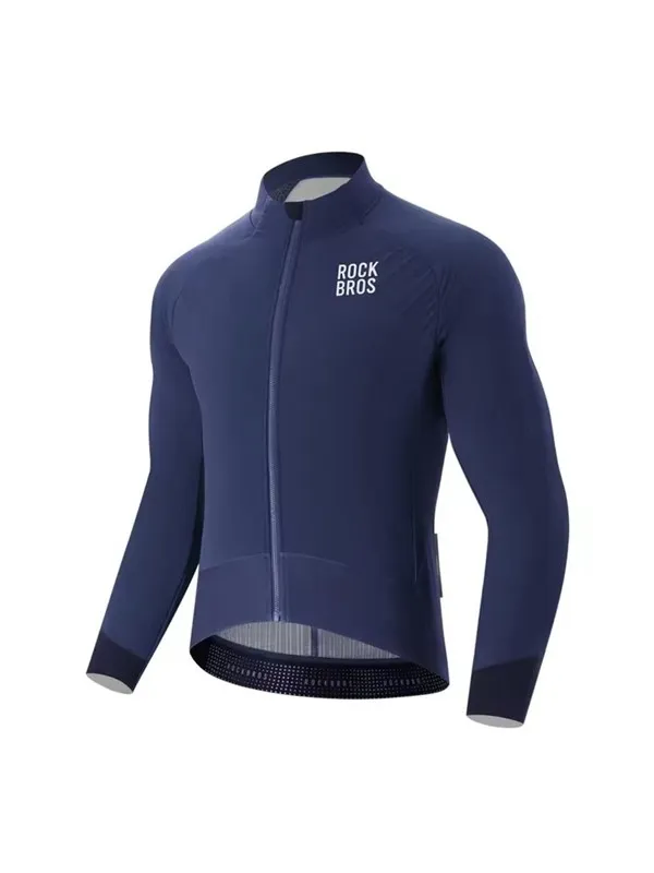 Rockbros YDWT014 Winter Fleece Double Layer Cycling Jacket Size XXL - Blue