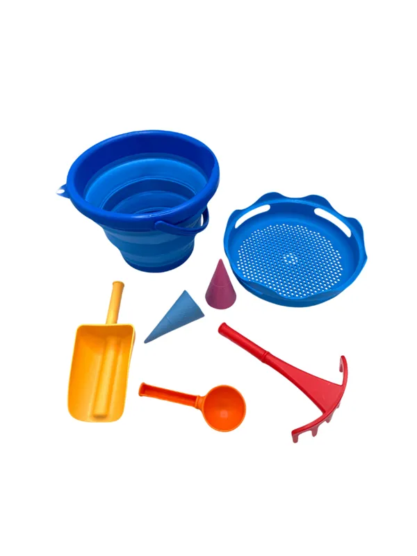 CompactToys 7in1 Sandtoys // Blue