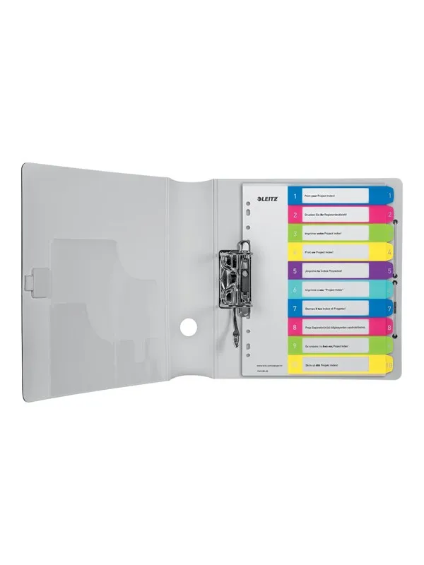 Leitz WOW - divider - for A4 Maxi - tabbed - multicolour