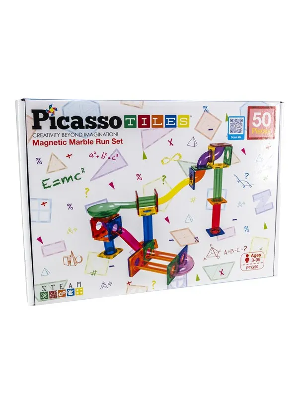 PicassoTiles 50-delt Kulebanesett