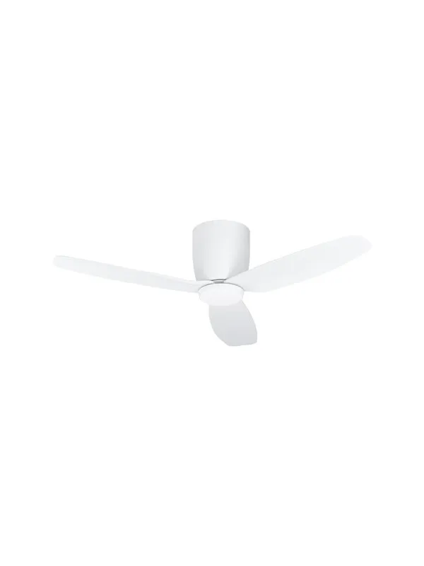 EGLO BAVARO Ceiling-flush fan w.light milky
