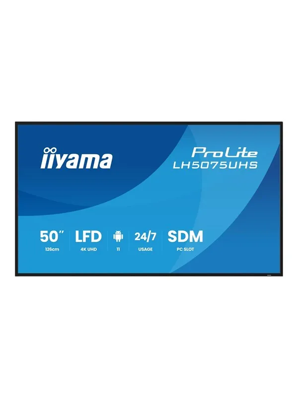 iiyama ProLite LH5075UHS-B2AG 50" Class (49.5" viewable) LED-backlit LCD display - 4K - for digital signage