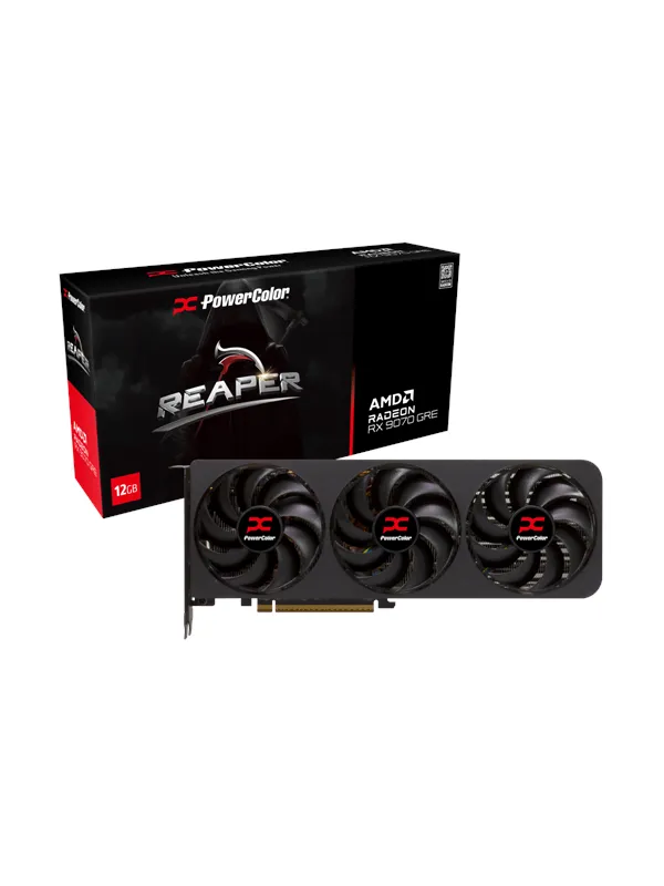 PowerColor Radeon RX 9070 GRE Reaper - 12GB GDDR6 RAM - Grafikkort