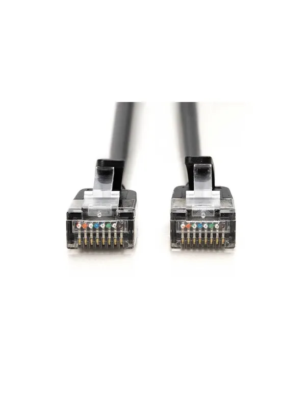 DIGITUS CAT 6A F-FTP Slim Patch Cord - 0.5m - Svart - 0.5m