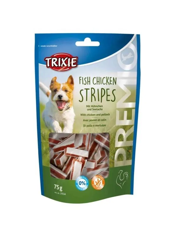 Trixie PREMIO Fish Chicken Stripes 75g