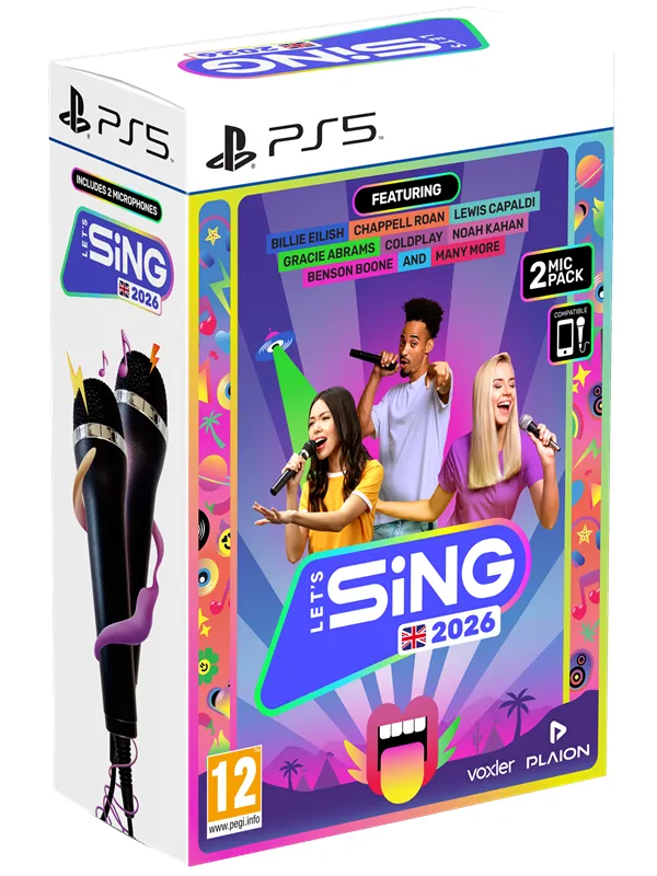 Let's Sing 2026 + 2 Microphones - Sony PlayStation 5 - Musikk
