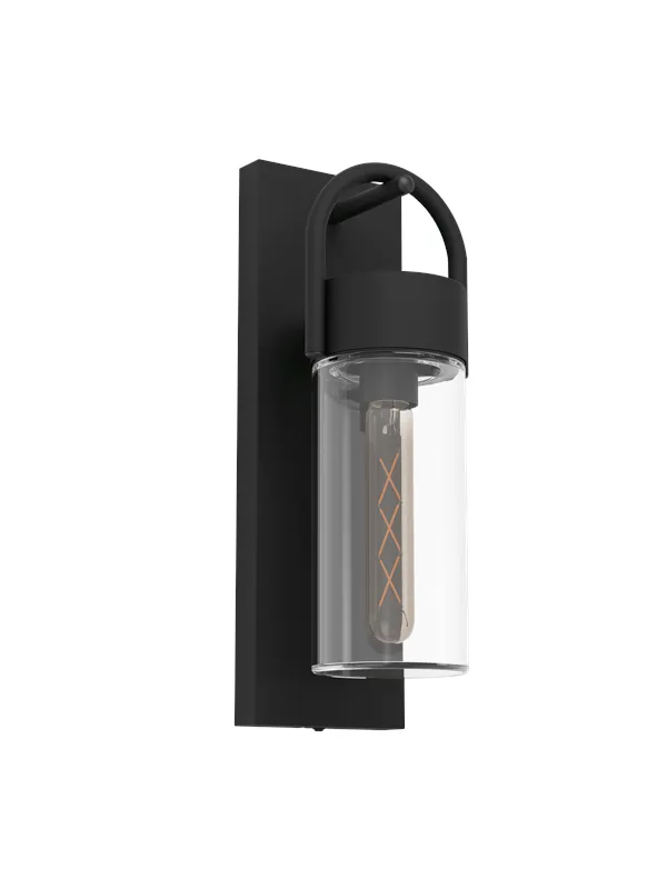 EGLO CARRARO outdoor wall lamp black