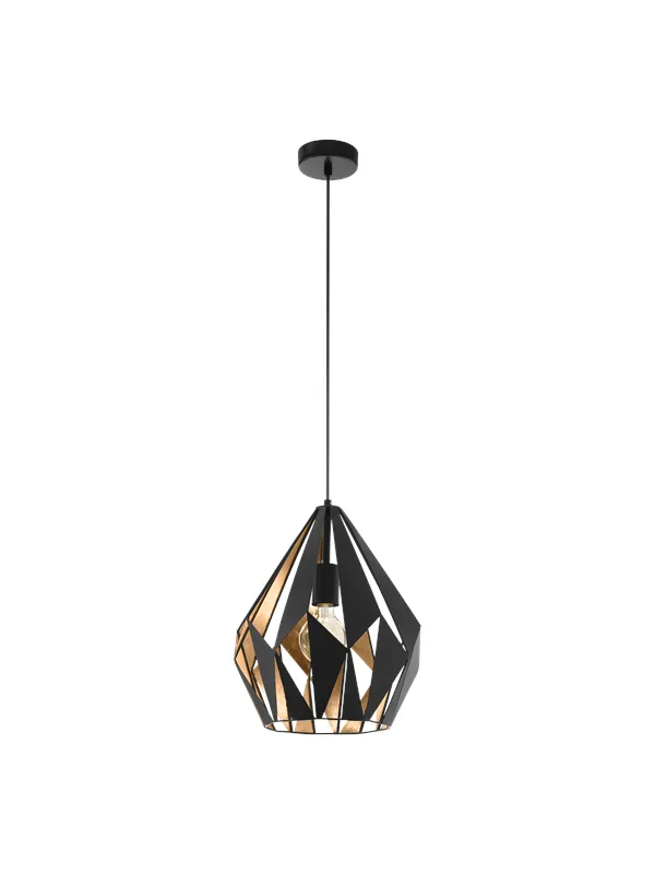 EGLO CARLTON 1 pendant Ø310 mm black/gold