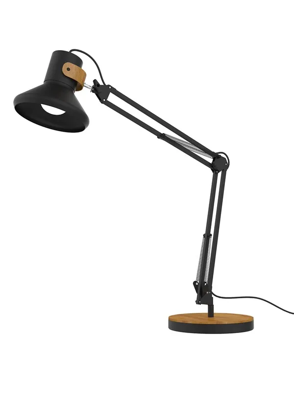 Unilux Baya Bamboo LED lampe, svart/bambus