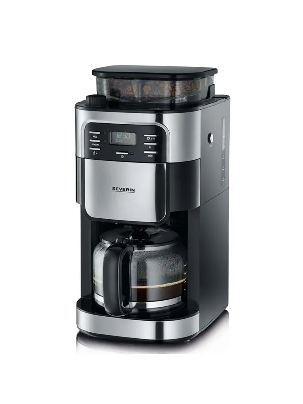 SEVERIN Coffee Maker With Grinder KA 4810 - stainless steel/black