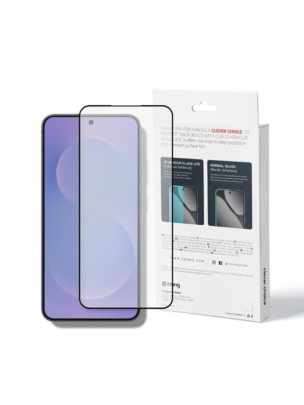 CRONG 3D Armour Glass Lite - Full Glue Tempered Glass for Samsung Galaxy S25
