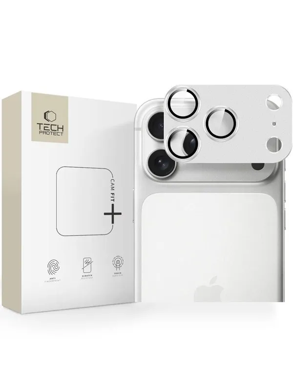 Tech-Protect Camfull Fit+ Lens Glass for iPhone 17 Pro - Silver