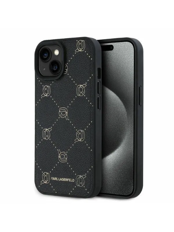 Karl Lagerfeld Magsafe Karl Head iPhone 15 Case - Black