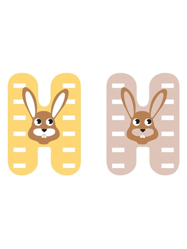 Small Foot - Wooden Animal Children's Letter - H