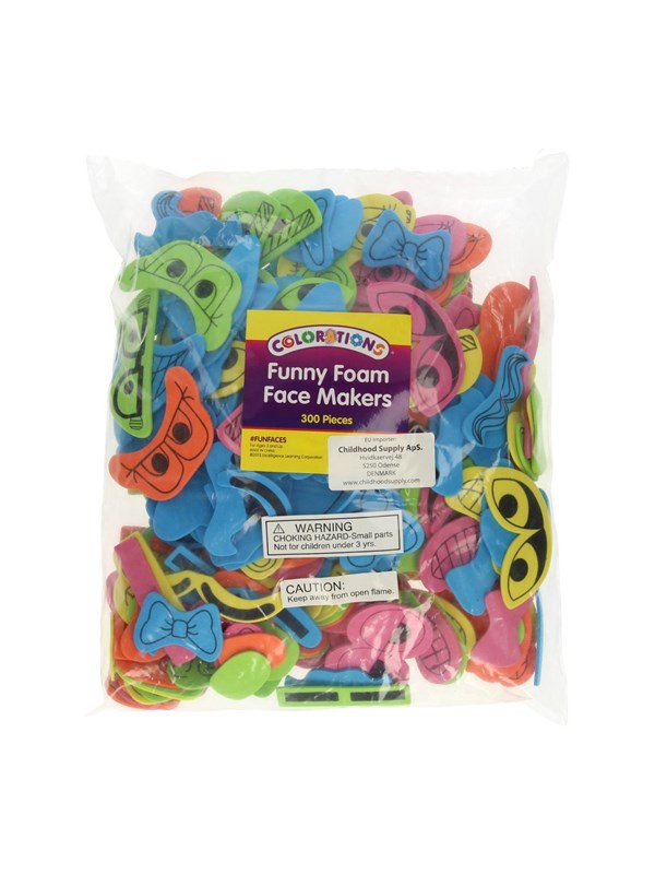 Colorations - Funny Facial Parts Foam 300pcs.