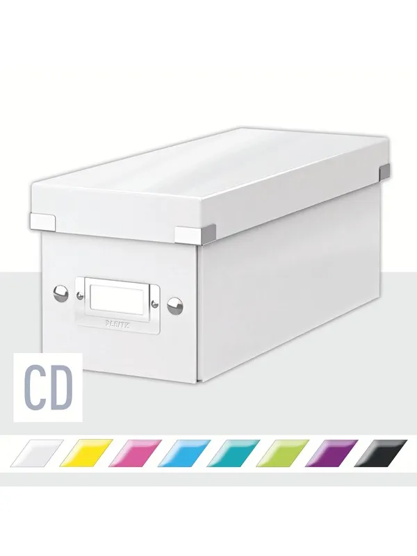 Leitz Oppbevaringsboks Click & Store  WOW CD Hvit