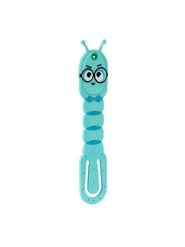 Mondikaarten Flexilight Reading lamp Bookworm Aqua