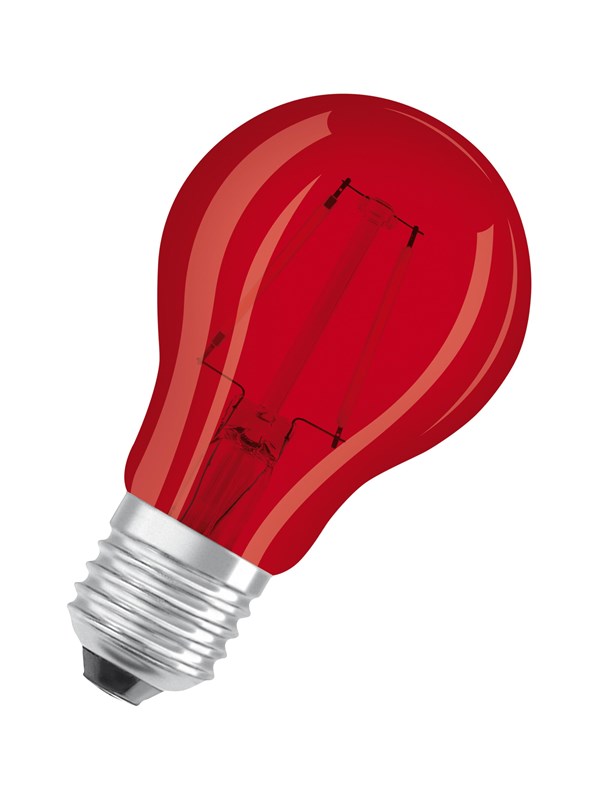 Osram LED-lyspære Décor Standard 2.5W/510 (7W) Red E27