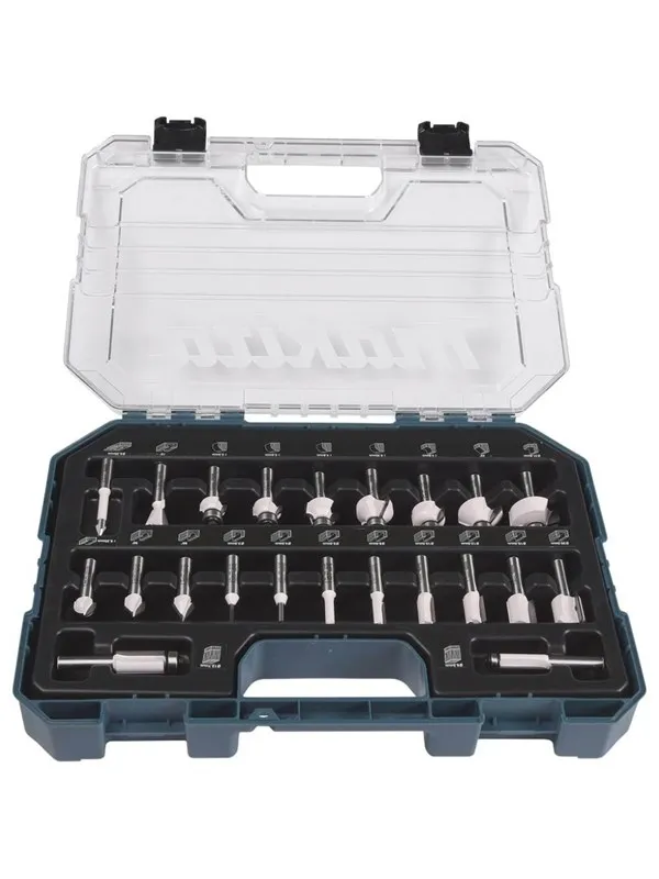 Makita D-74778 Router Bit Set - for wood - 22 pieces