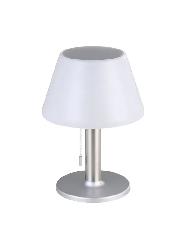 EGLO SOLCELLEPANEL BORDLAMPE SØLV/HVIT