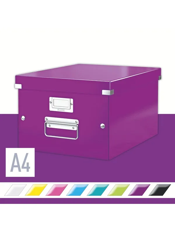 Leitz Oppbevaringsboks Click & Store  WOW Medium Lilla