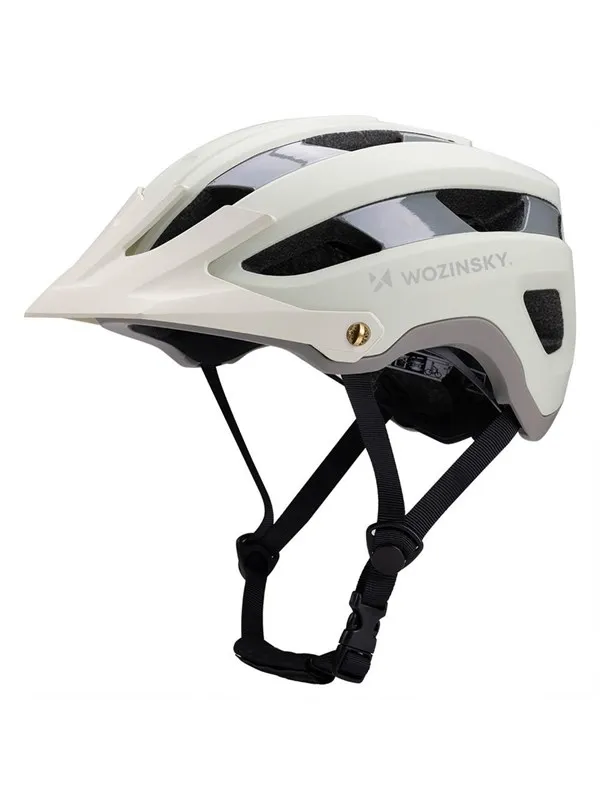 Wozinsky MTB Bicycle Helmet with Detachable Visor Light 57-62 cm - Pastel Green
