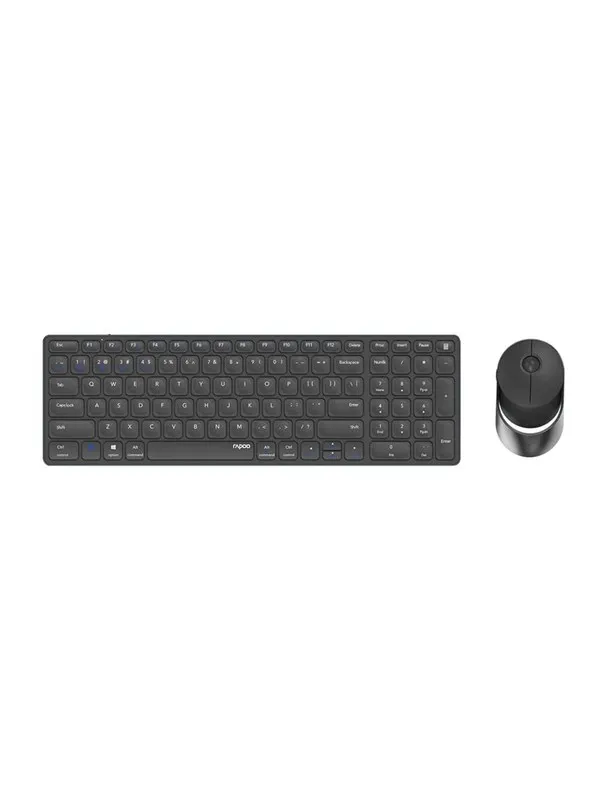 RAPOO 9750M - Tastatur & Mussett - Nordisk - Svart