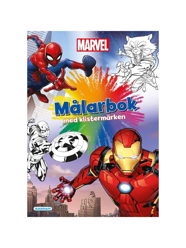 Marvel Målarbok med klistermärken