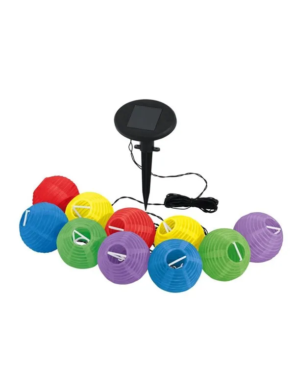 EGLO SOLAR KJEDE 10L BALL MULTI