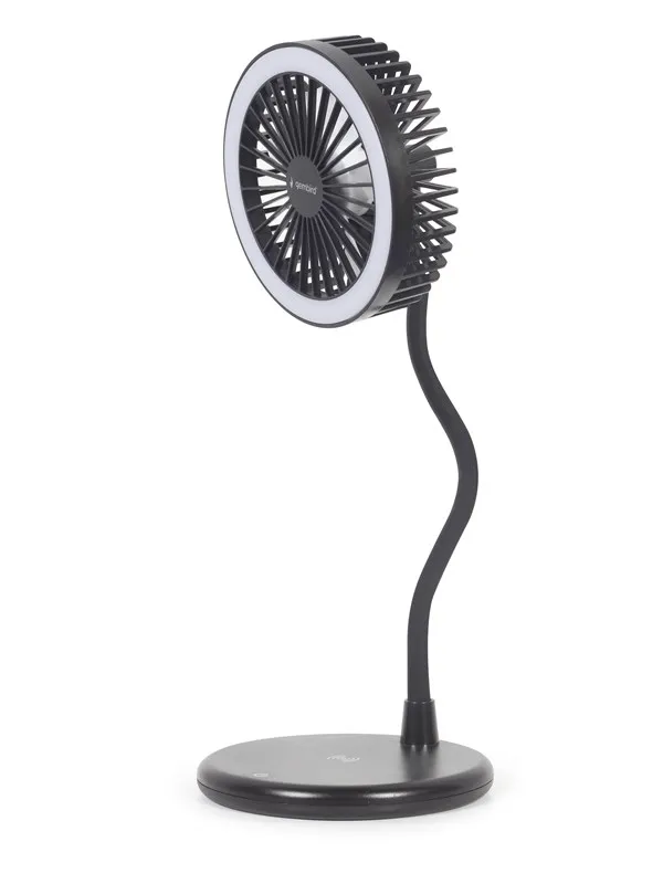 Gembird Desktop fan with lamp and wireless charger