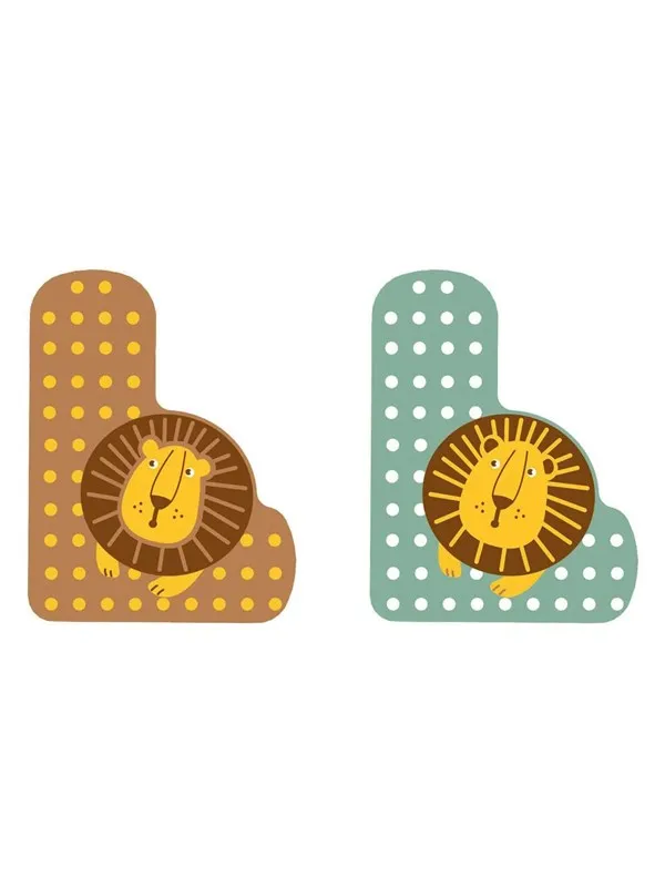 Small Foot - Wooden Animal Children's Letter - L