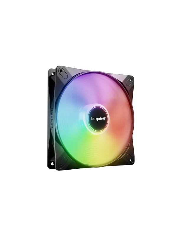 be quiet! LIGHT WINGS LX 140mm PWM high-speed - Kabinettvifte - 140mm - Svart med RGB LED-lys - 23 dBA