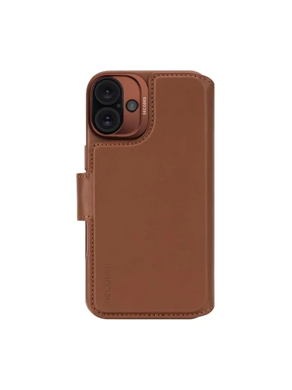Decoded Leather Detachable Wallet for iPhone 16 Tan