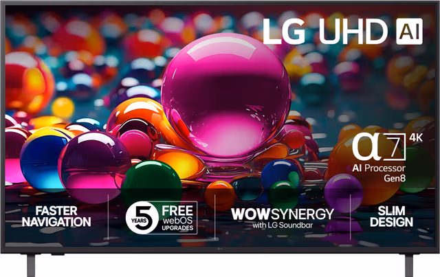LG Flatskjerm-TV 65"" UA75 - 4K LED TV