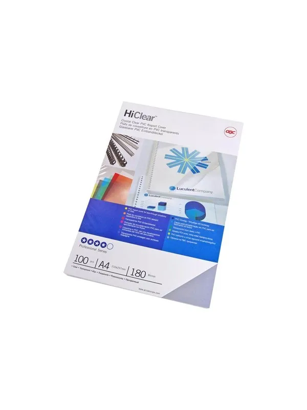 GBC HiClear - 100 pcs. - PVC binding cover