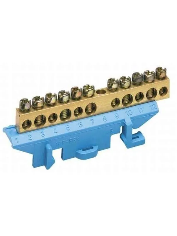 Hager Brass terminal 49 mm with socket neutral
