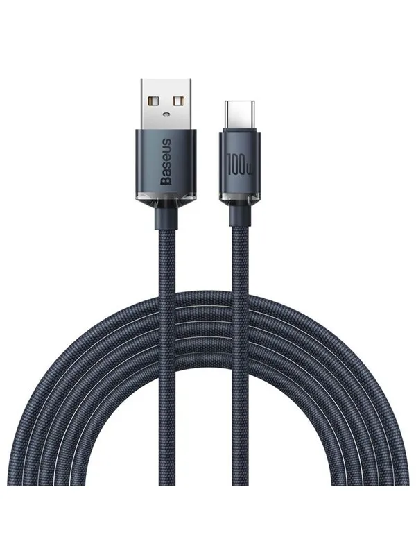 Baseus Crystal Shine cable USB to USB-C 100W 2m (black)